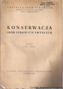 Konserwacja skór surowych zwykłych / Paweł Piradoff