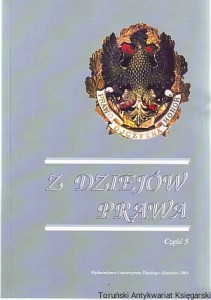 Z dziejów prawa Część 5