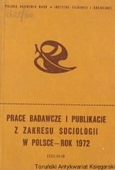 Prace badawcze i publikacje z zakresu socjologii w Polsce-Rok 1972 / Wiesława Kocyba-Kamińska (red.)
