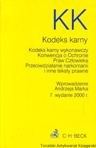 Kodeks karny i inne teksty prawne : teksty jednolite Stan prawny styczeń 2000 r. / Andrzej Marek (wprowadz.)