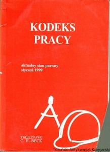 Kodeks pracy aktualny stan prawny styczeń 1999 / brak autora [uszkodzony dolny prawy róg]