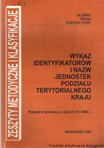 Wykaz identyfikatorów i nazw jednostek podziału terytorialnego kraju 
