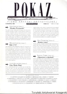 Pokaz : Pismo krytyki artystycznej III kwartał 1999 / Praca zbiorowa 