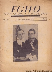 Echo Teatralne i Muzyczne 7/8 Poznań, kwiecień/maj 1949 Rok II / Praca zbiorowa 