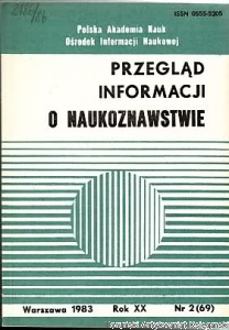 Przegląd informacji o naukoznawstwie Rok XX Nr 2 (69)