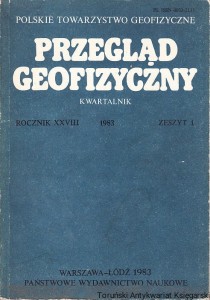 Przegląd geofizyczny : kwartalnik Polskie Towarzystwo Geofizyczne 