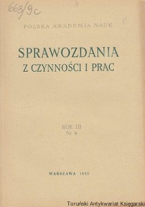 Sprawozdania z czynności i prac : 1955 / Polska Akademia Nauk