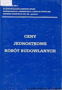 Ceny jednostkowe robót budowlanych / Brak autora