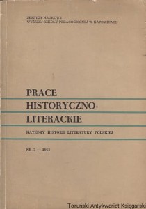 Prace historycznoliterackie nr 3-1965 / Jan Zaremba (red.)