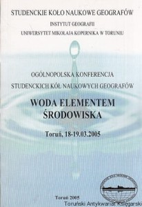 Woda elementem środowiska / Ireneusz Sobota (red.)