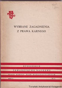 Wybrane zagadnienia z prawa karnego