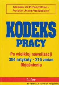 Kodeks pracy : Po wielkiej nowelizacji 304 artykuły-215 zmian / Aniela Stępińska (red.)
