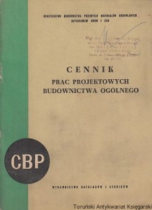 Cennik prac projektowych budownictwa ogólnego / brak autora