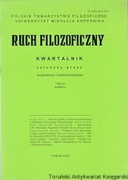 Ruch filozoficzny : Kwartalnik Tom LXI numer 4 / Leon Gumański (red.)