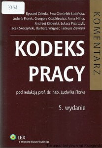 Kodeks pracy : Komentarz : Stan prawny : 1 stycznia 2009 r. /  Pod redakcją: prof. dr hab. Ludwika Florka
