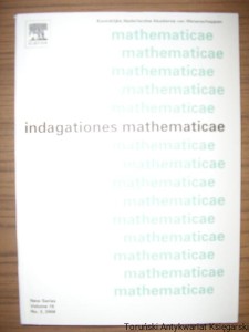 Indagationes mathematicae  New Series  Volume 19 No. 2, 2008