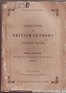 The History of England from the Accession of James the Second  1849