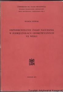 Odzwierciedlenie zasad nauczania w podręcznikach geometrycznych XX wieku