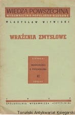 Wrażenia zmysłowe / Władysław Witwicki