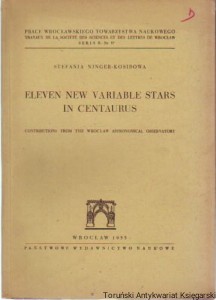 Eleven new variable stars in Centaurus : Contributions from the Wrocław Astronomical Observatory / Stefania Ninger-Kosibowa